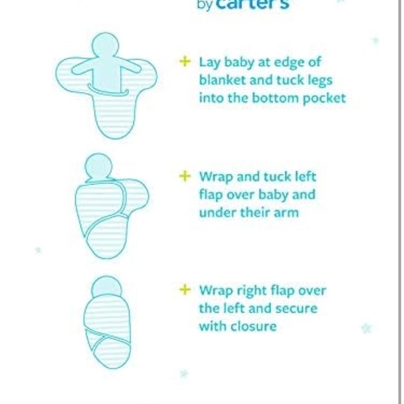 New Simple Joys by Carter's Unisex Babies' Cotton Swaddle Blankets, set of 2 - Picture 3 of 4